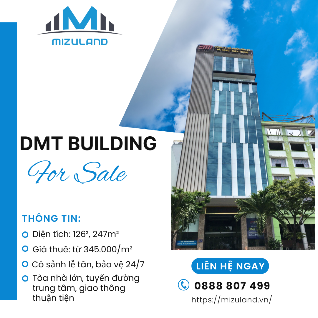 DANH SÁCH VĂN PHÒNG CHO THUÊ DIỆN TÍCH 100m²–200m² TẠI ĐÀ NẴNG – GIÁ TỐT, VỊ TRÍ ĐẸP