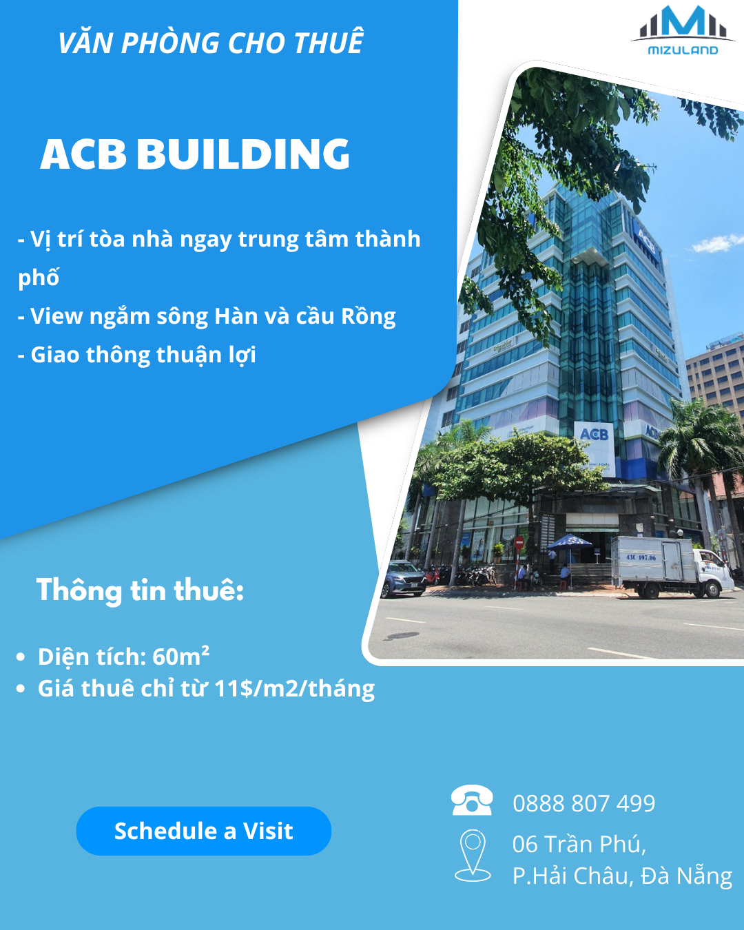 Thuê văn phòng Đà Nẵng diện tích 50m² – 70m² – 100m²: Nhiều lựa chọn đẹp, full tiện ích, dễ vào làm ngay
