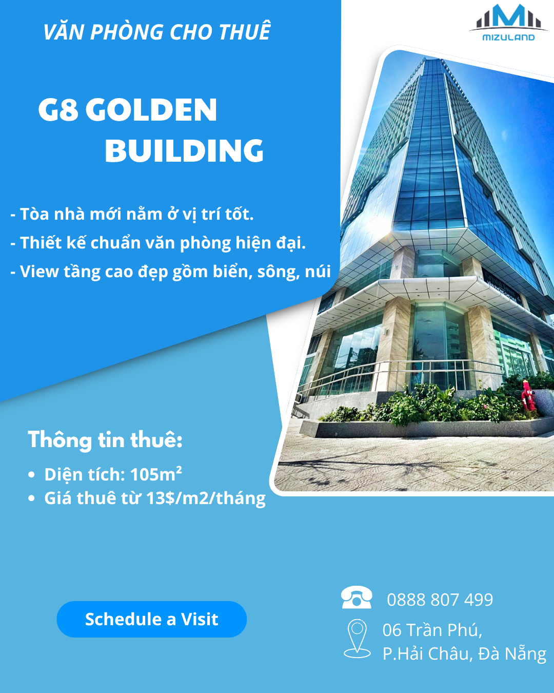 Thuê văn phòng Đà Nẵng diện tích 50m² – 70m² – 100m²: Nhiều lựa chọn đẹp, full tiện ích, dễ vào làm ngay
