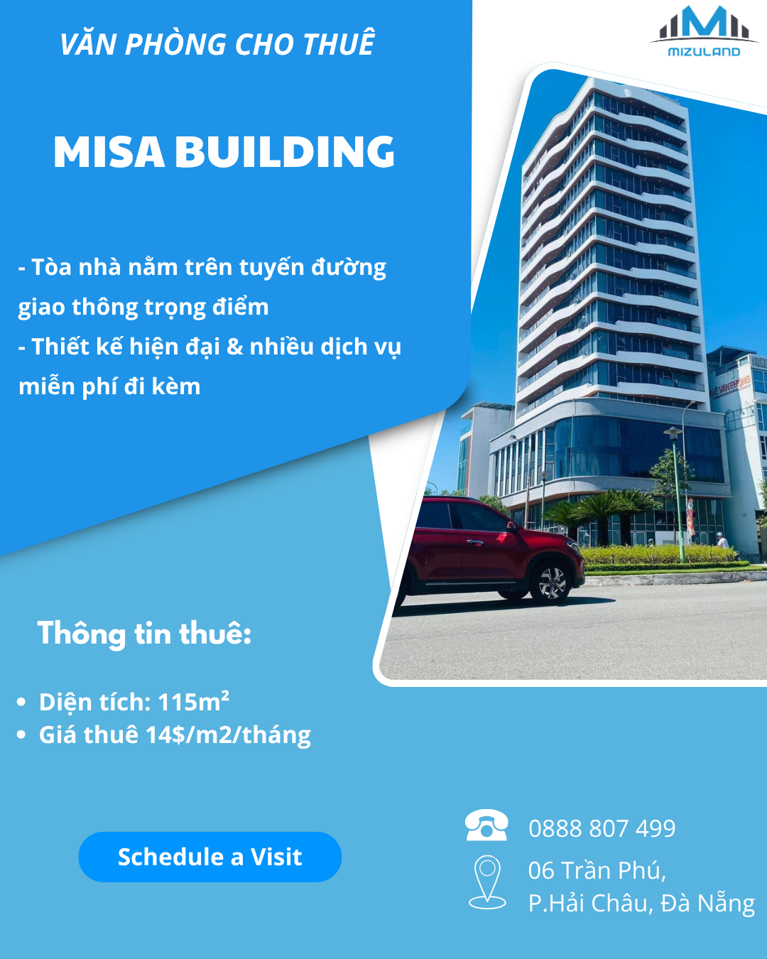 Thuê văn phòng Đà Nẵng diện tích 50m² – 70m² – 100m²: Nhiều lựa chọn đẹp, full tiện ích, dễ vào làm ngay