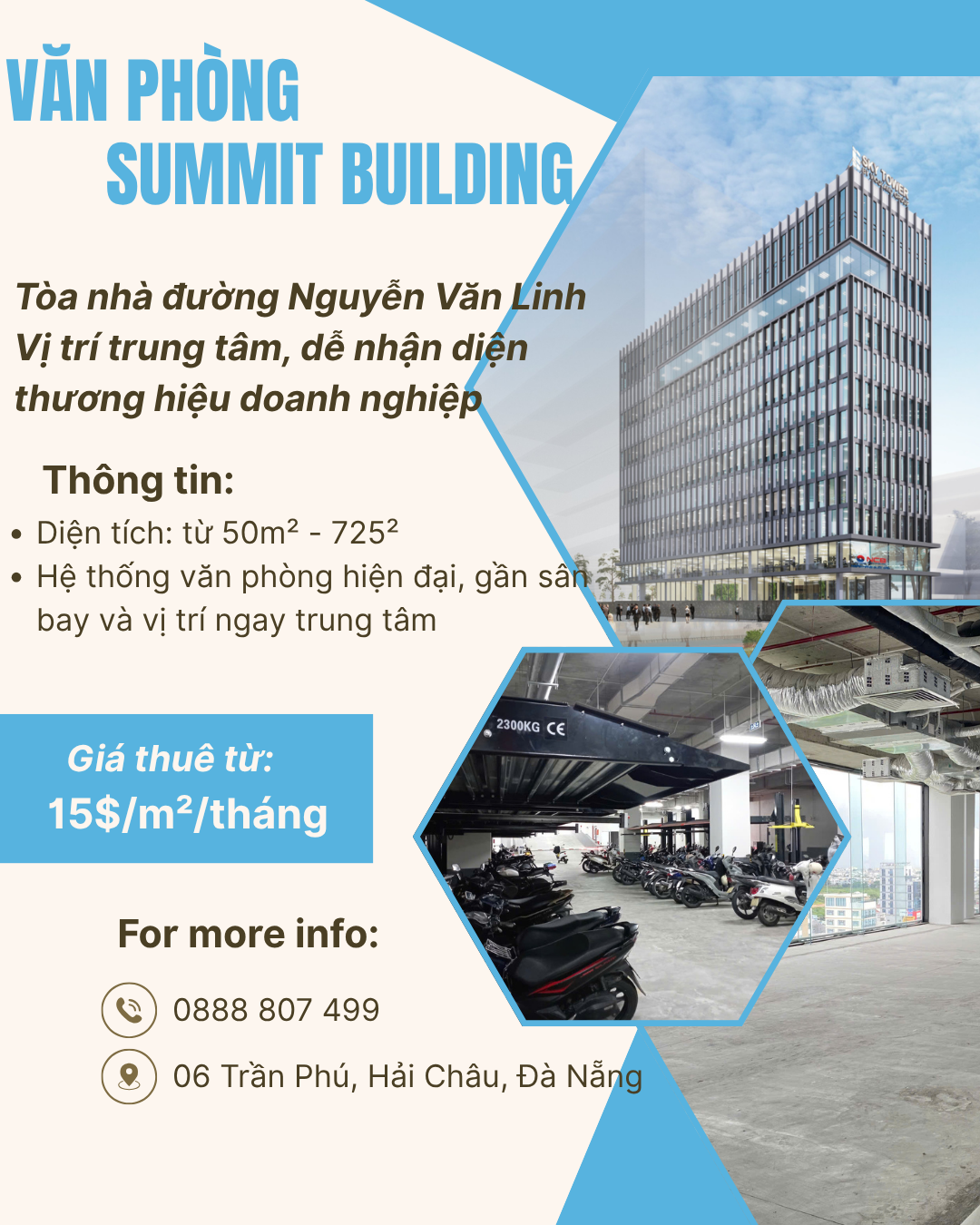 Top 5 Tòa Nhà Cho Thuê Văn Phòng Đà Nẵng Có Hầm Giữ Xe Rộng, Tiện Nghi Cho Doanh Nghiệp